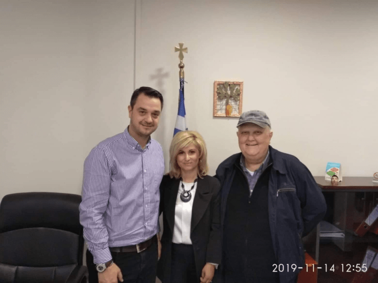 Επίσκεψη του Δημάρχου και της Αντιδημάρχου στον Υποδιοικητή της 5ης ΥΠΕ Λάρισας